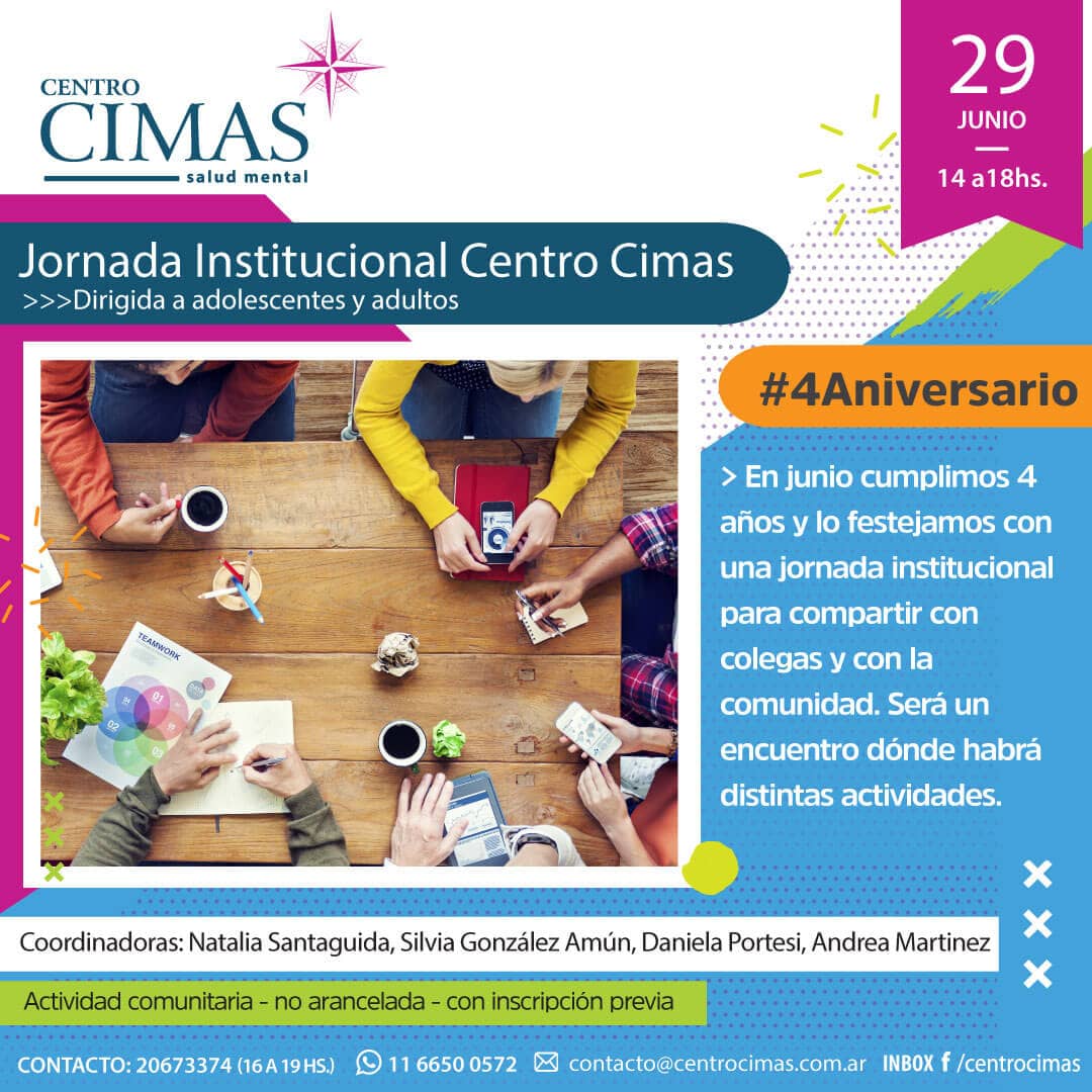 Jornada Institucional Centro Cimas – #4aniversario